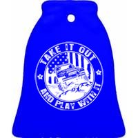 Funny Take It Out And Play With It 4x4 Offroad Gift Ceramic Bell Ornament