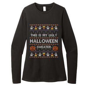 Funny This Is My Ugly Halloween Sweater Gift Gift Womens CVC Long Sleeve Shirt