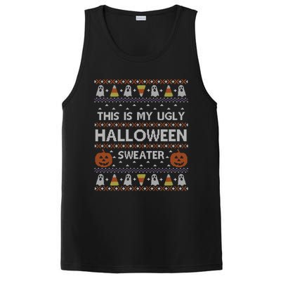 Funny This Is My Ugly Halloween Sweater Gift Gift PosiCharge Competitor Tank