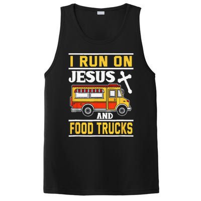 Food Truck I Run On Jesus And Food Trucks PosiCharge Competitor Tank