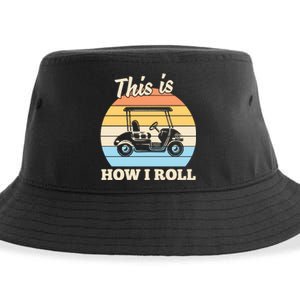 Funny This Is How I Roll Golf Sustainable Bucket Hat