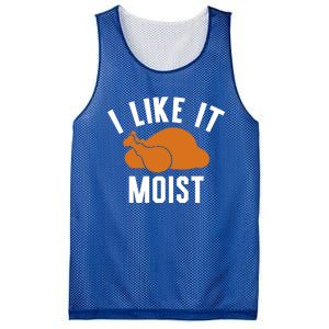 Football Turkey I Like It Moist Thanksgiving Gift Mesh Reversible Basketball Jersey Tank