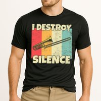 Funny Trombone Instrument I Destroy Silence For Trombone Performance Shirt