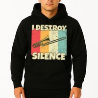 Funny Trombone Instrument I Destroy Silence For Trombone Hoodie