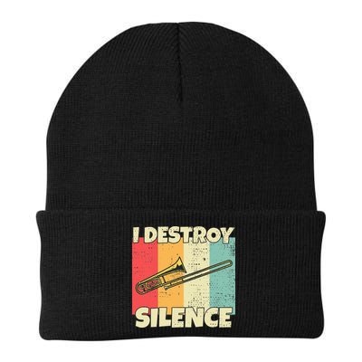 Funny Trombone Instrument I Destroy Silence For Trombone Beanie