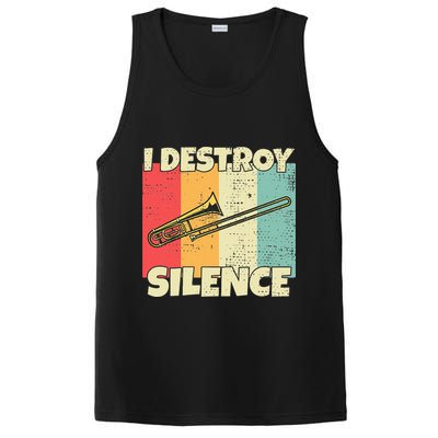 Funny Trombone Instrument I Destroy Silence For Trombone PosiCharge Competitor Tank