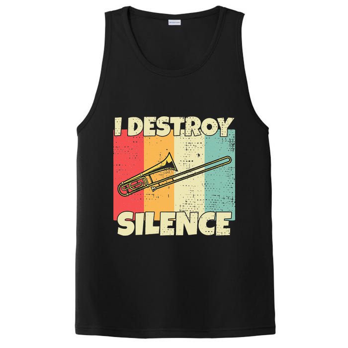 Funny Trombone Instrument I Destroy Silence For Trombone PosiCharge Competitor Tank