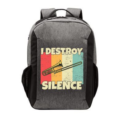 Funny Trombone Instrument I Destroy Silence For Trombone Vector Backpack