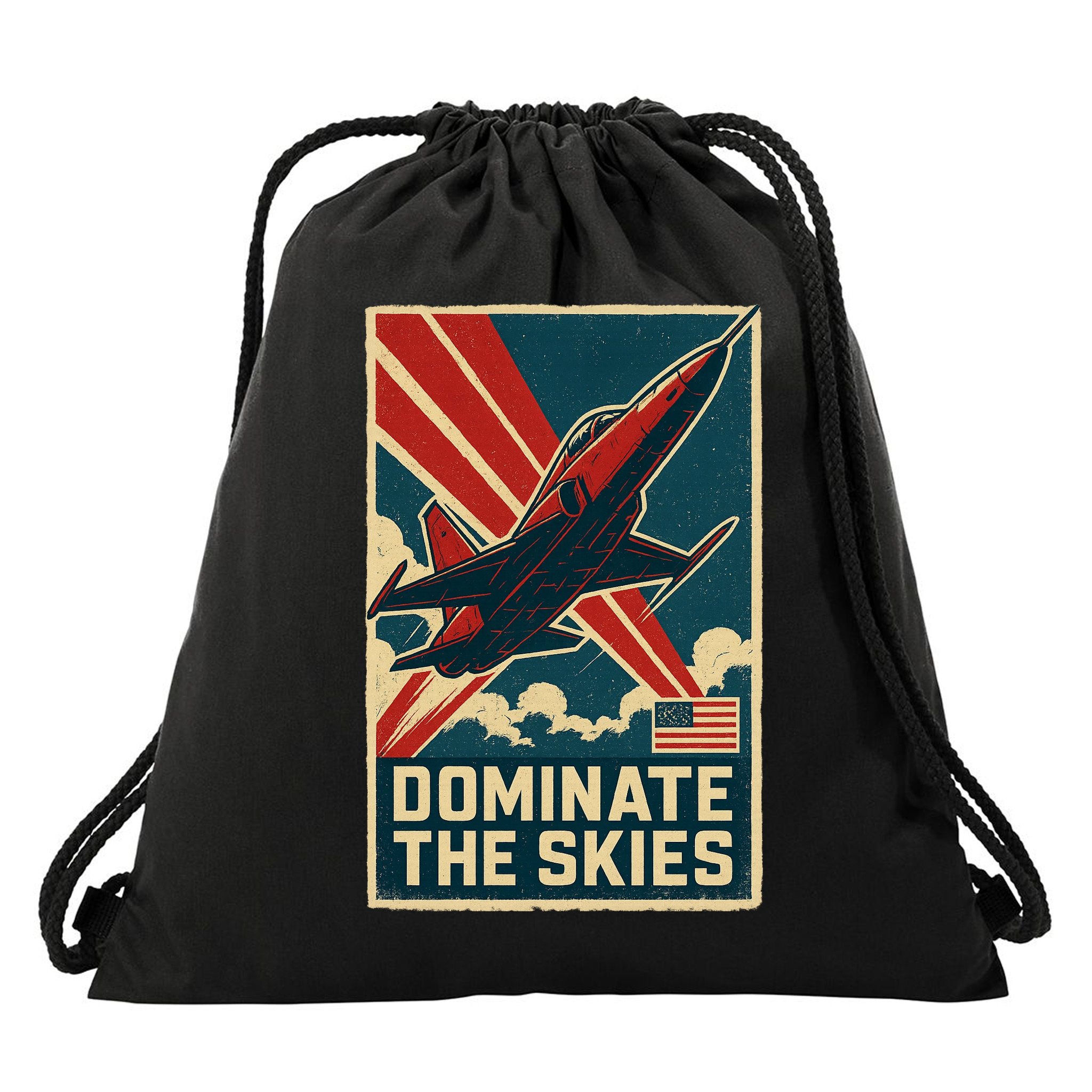 F-5E Tiger II Jet Drawstring Bag
