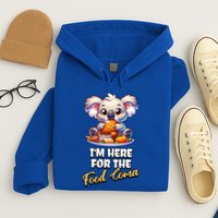 Funny Thanksgiving I’M Here For The Food Coma Food Lovers Funny Gift Hoodie