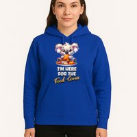 Funny Thanksgiving I’M Here For The Food Coma Food Lovers Funny Gift Hoodie