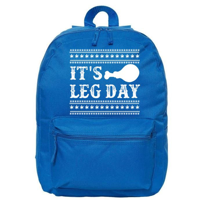 Football Thanksgiving Its Leg Day Turkey Gift 16 in Basic Backpack