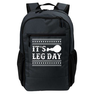 Football Thanksgiving Its Leg Day Turkey Gift Daily Commute Backpack