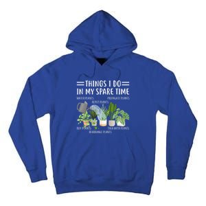 Funny Things I Do In My Spare Time Plant Gardener Gardening Funny Gift Tall Hoodie