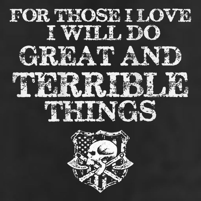 For Those I Love I Will Do Great And Terrible Things Adult Drive Performance Visor