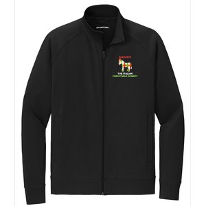 Funny The Italian Christmas Donkey Dominick The Donkey Gift Stretch Full-Zip Cadet Jacket