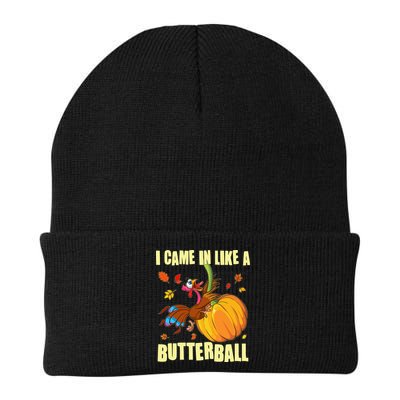 Funny Thanksgiving I Came In Like A Butterball Turkey Swinging On Pumpkin Beanie