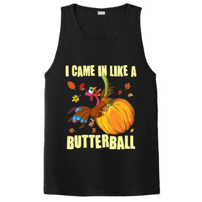 Funny Thanksgiving I Came In Like A Butterball Turkey Swinging On Pumpkin PosiCharge Competitor Tank