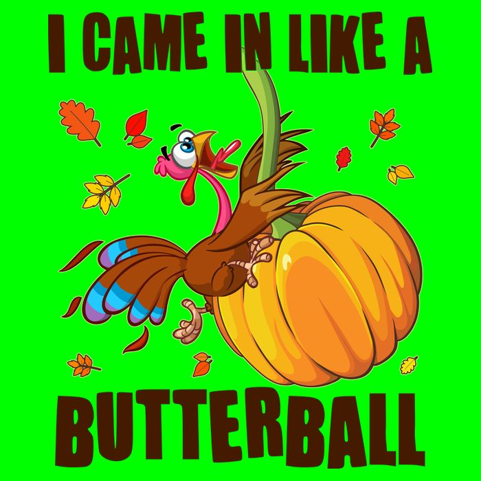Funny Thanksgiving I Came In Like A Butterball Turkey Swinging On Pumpkin Magnet