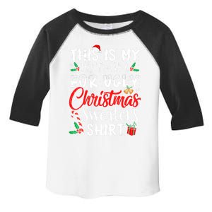 Funny This Is My Its Too Hot For Ugly Christmas Sweaters Xmas Gift Toddler Fine Jersey T-Shirt