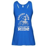 Forget Toys I Just Wanna Ride Ladies Essential Flowy Tank