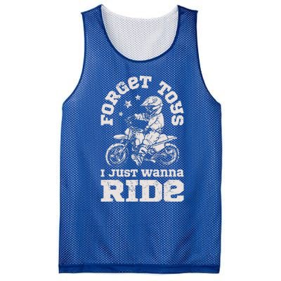 Forget Toys I Just Wanna Ride Mesh Reversible Basketball Jersey Tank