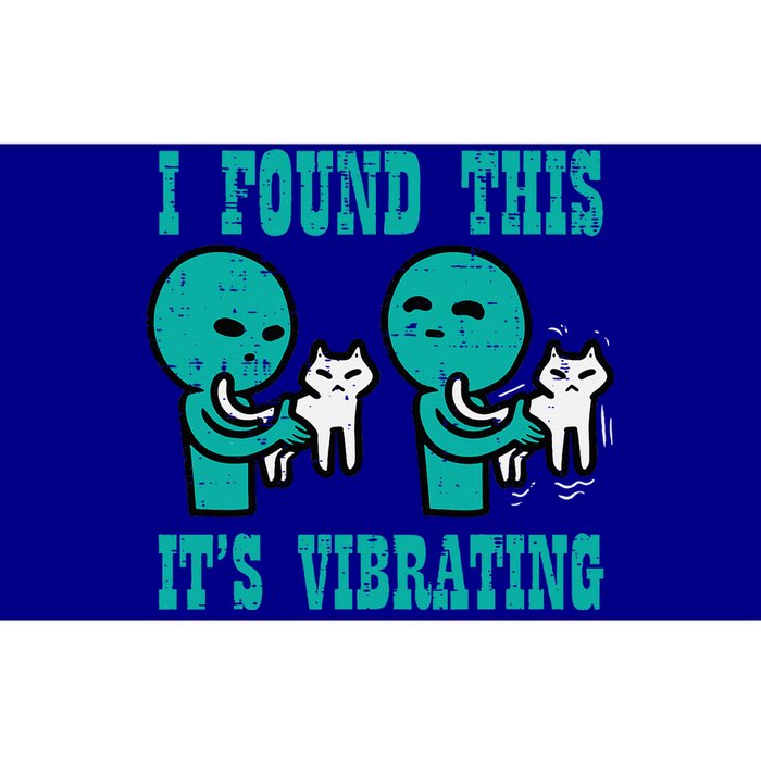 Found This Its Vibrating Alien Cat Funny Ufo Bumper Sticker