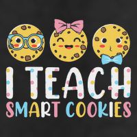 Funny Teacher I Teach Smart Cookies 7 Panel Mesh Trucker Snapback Hat