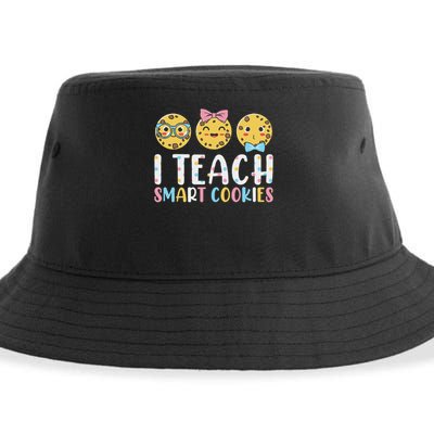 Funny Teacher I Teach Smart Cookies Sustainable Bucket Hat