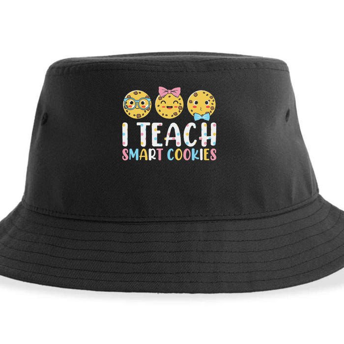 Funny Teacher I Teach Smart Cookies Sustainable Bucket Hat