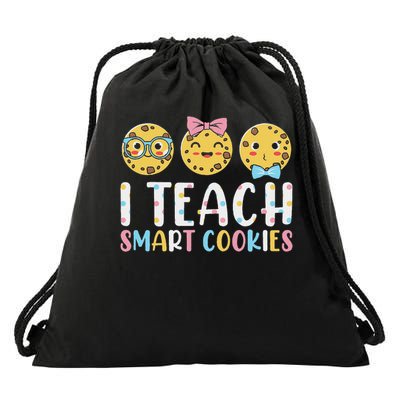 Funny Teacher I Teach Smart Cookies Drawstring Bag