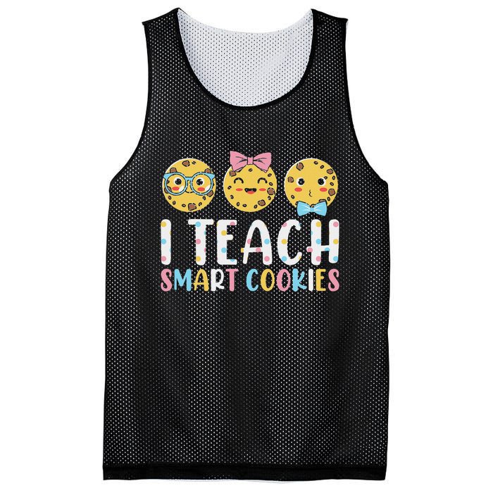 Funny Teacher I Teach Smart Cookies Mesh Reversible Basketball Jersey Tank