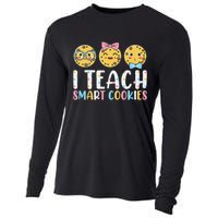 Funny Teacher I Teach Smart Cookies Cooling Performance Long Sleeve Crew