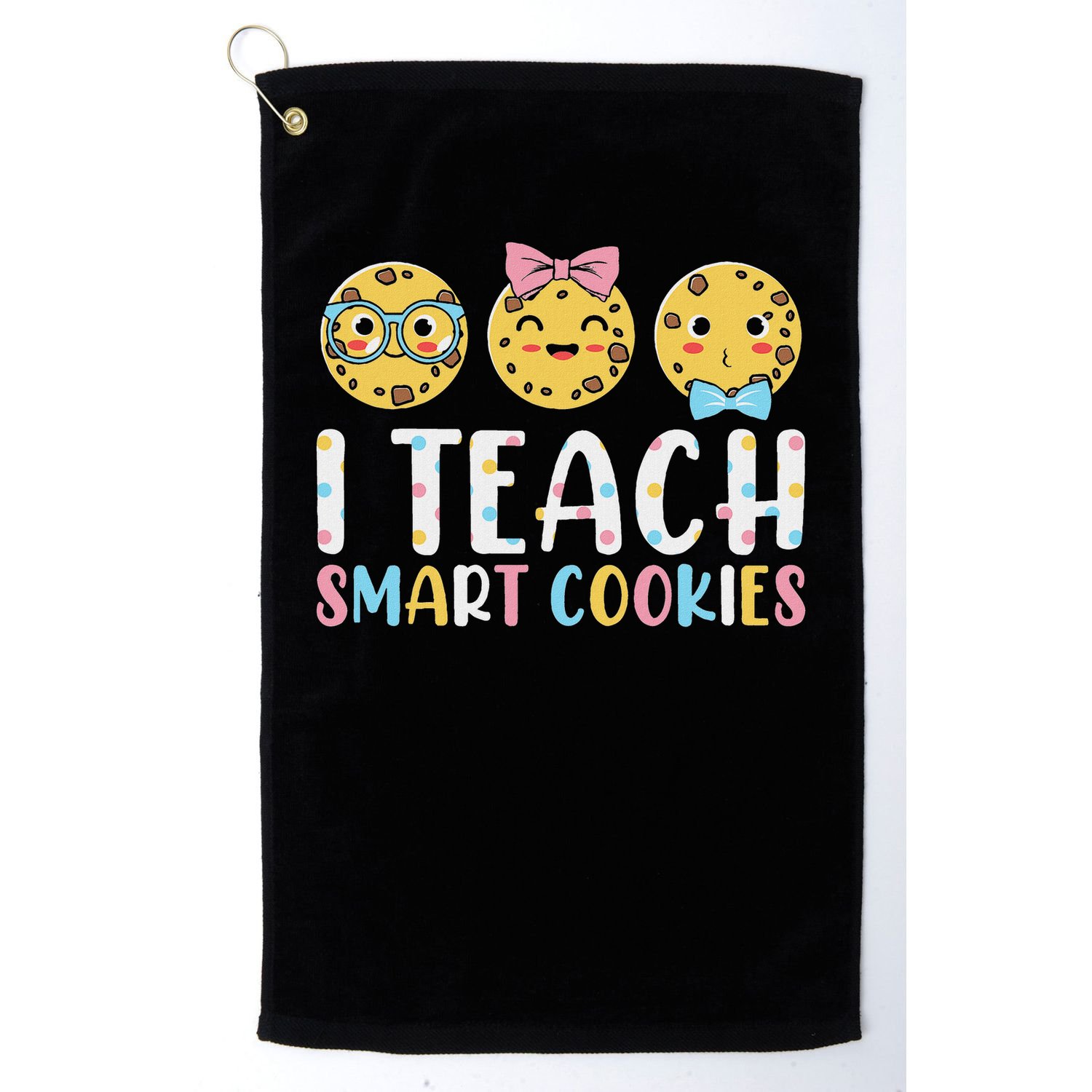 Funny Teacher I Teach Smart Cookies Golf Towel