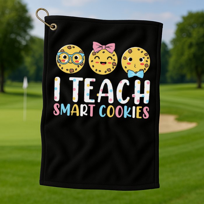 Funny Teacher I Teach Smart Cookies Golf Towel
