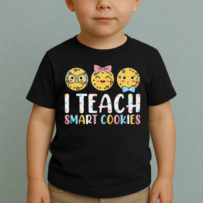 Funny Teacher I Teach Smart Cookies Toddler T-Shirt