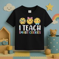 Funny Teacher I Teach Smart Cookies Toddler T-Shirt