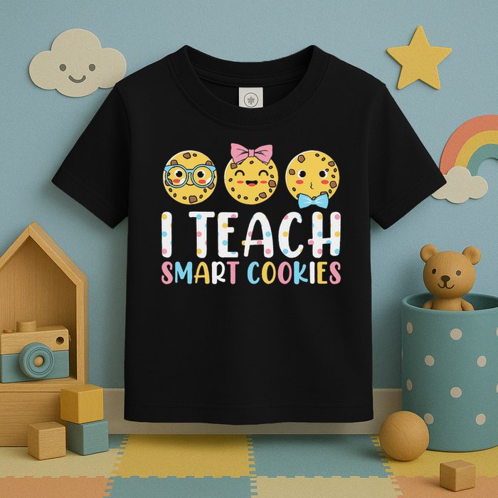 Funny Teacher I Teach Smart Cookies Toddler T-Shirt