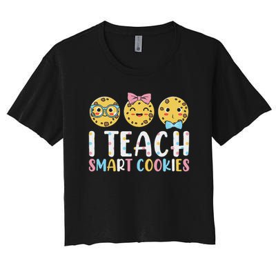 Funny Teacher I Teach Smart Cookies Crop Top