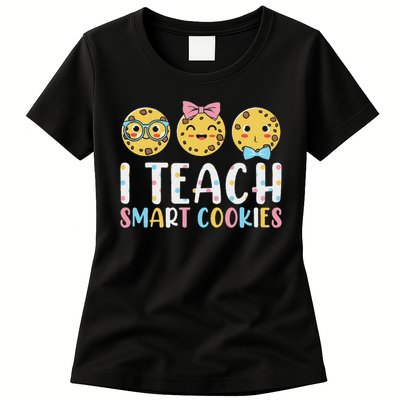 Funny Teacher I Teach Smart Cookies Womens T-Shirt
