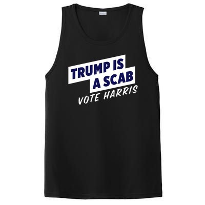 Funny Trump Is A Scab Vote Harris Kamala 2024 PosiCharge Competitor Tank