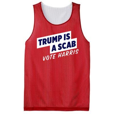 Funny Trump Is A Scab Vote Harris Kamala 2024 Mesh Reversible Basketball Jersey Tank