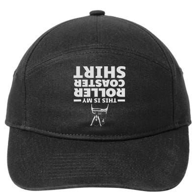 Funny This Is My Roller Coaster Amusement Theme Park 7-Panel Snapback Hat