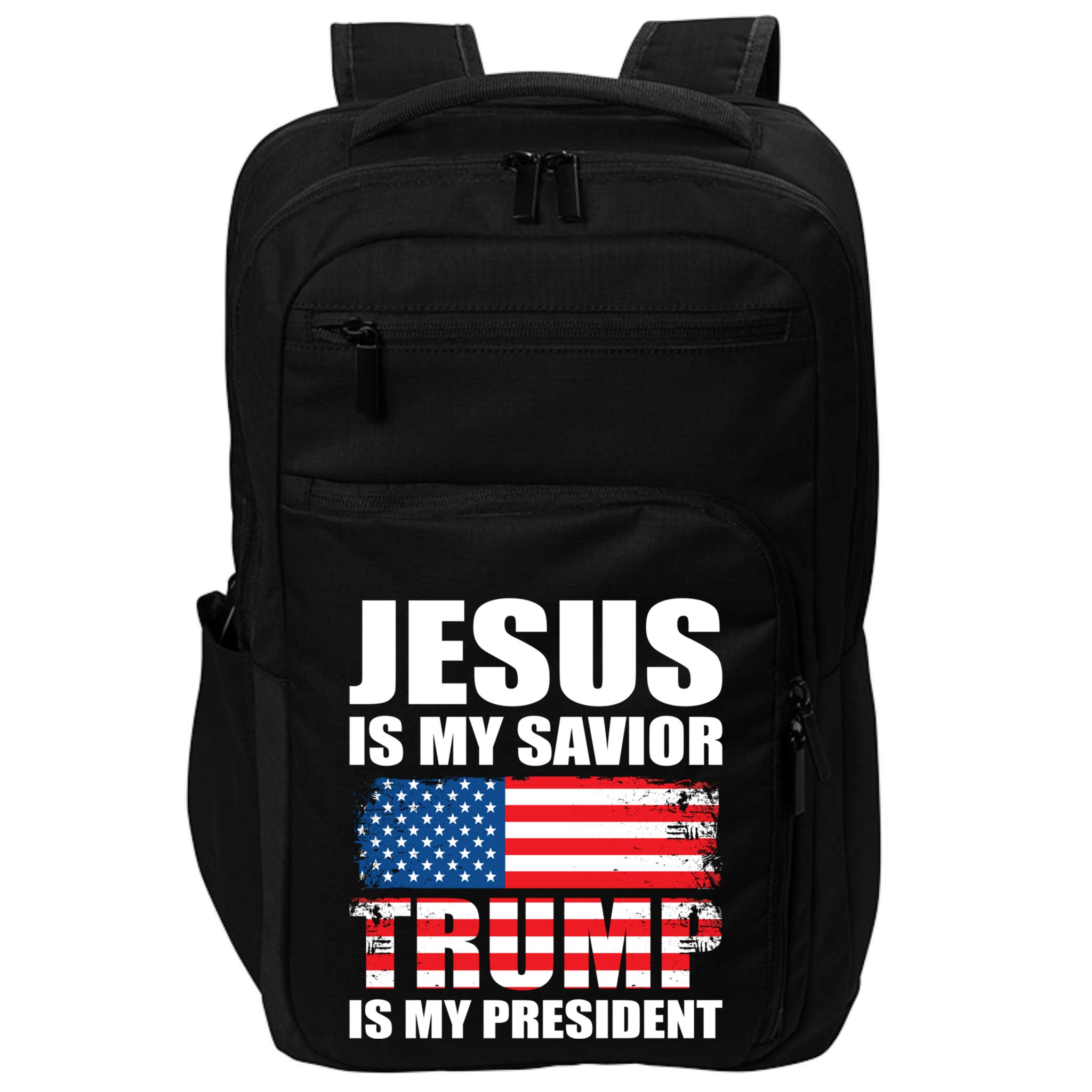 Funny Trump Jesus Is My Savior Trump Is My President Gift Impact Tech Backpack