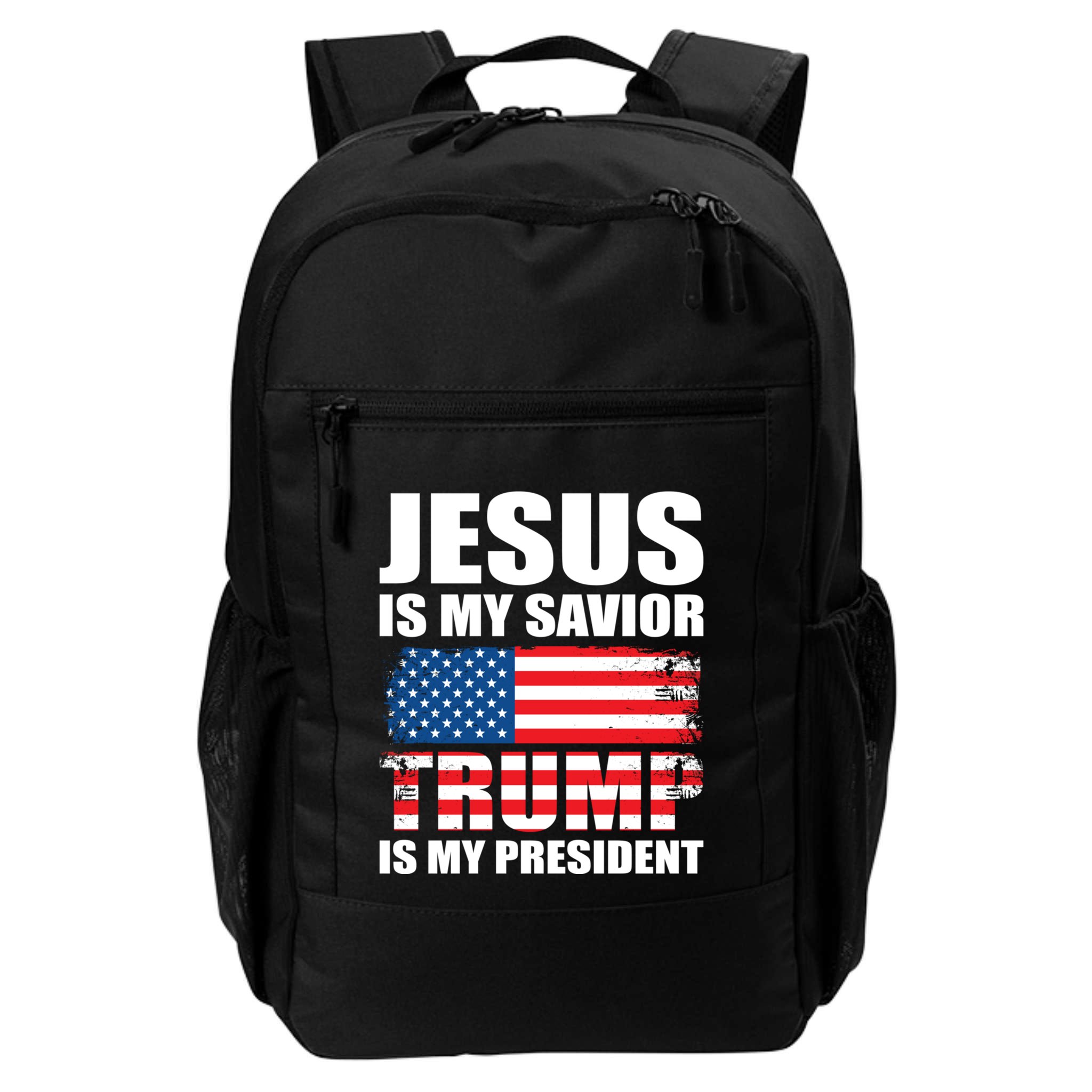 Funny Trump Jesus Is My Savior Trump Is My President Gift Backpack