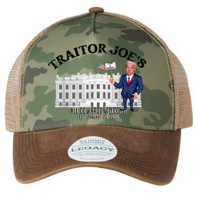 Funny Traitor Joe All Cowards Welcome Anti Joe Biden Traitor Joe Meme Legacy Tie Dye Trucker Hat