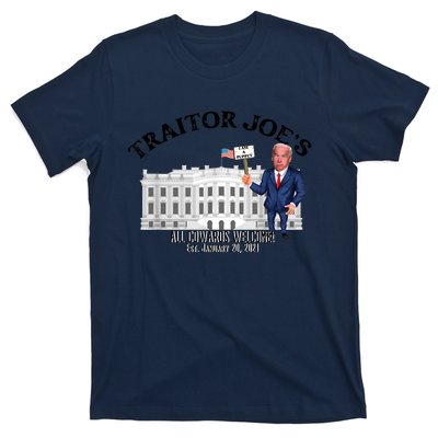 Funny Traitor Joe All Cowards Welcome Anti Joe Biden Traitor Joe Meme T-Shirt