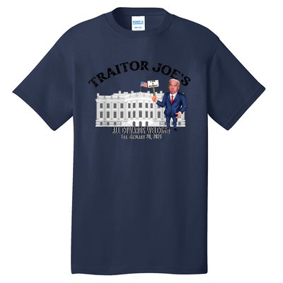 Funny Traitor Joe All Cowards Welcome Anti Joe Biden Traitor Joe Meme Tall T-Shirt