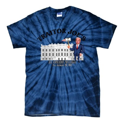 Funny Traitor Joe All Cowards Welcome Anti Joe Biden Traitor Joe Meme Tie-Dye T-Shirt