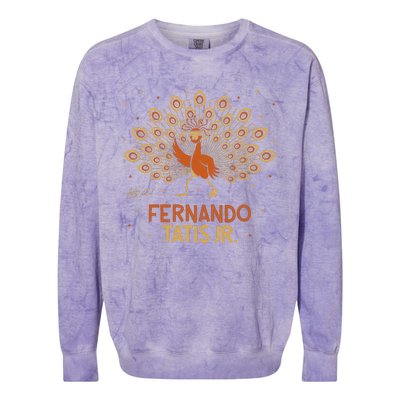 Fernando Tatis Jr. Dancing Peacock Colorblast Crewneck Sweatshirt